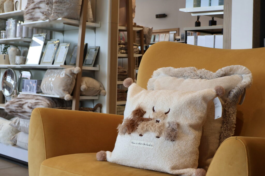 Next Home highland cow cushion