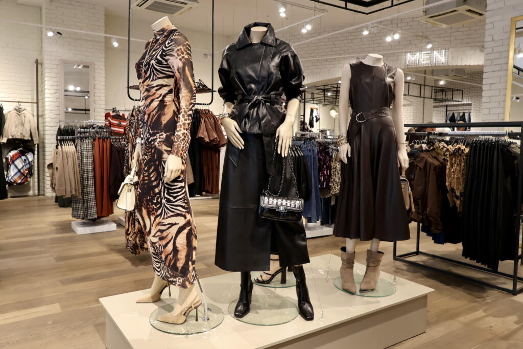 Autumn womenswear on display at The Beacon